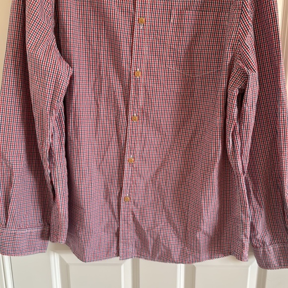 Country Road Red & Blue Checked XXL Button Down Shirt - Picture 3 of 7